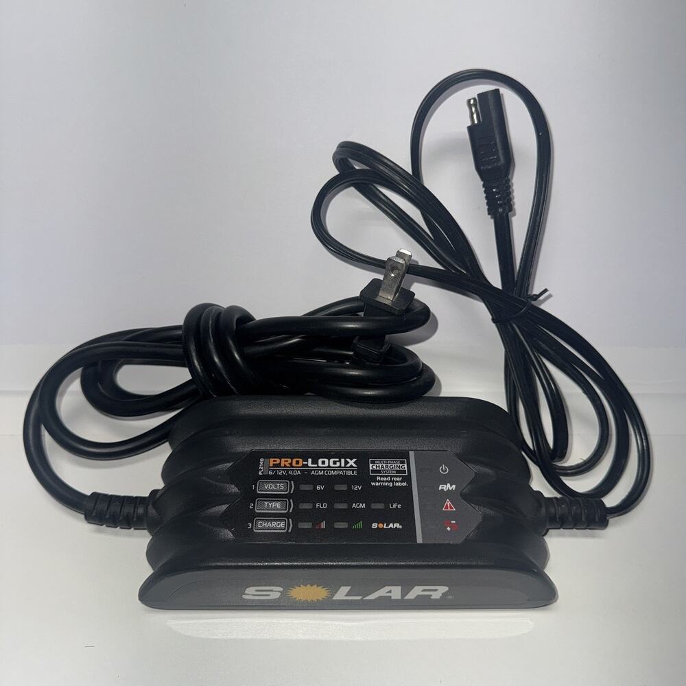 Motorcycle Battery Charger Maintainer Automatic Trickle Float, 6v/12v, 1.5A
